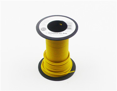 10m yellow Liy Cable in black spool